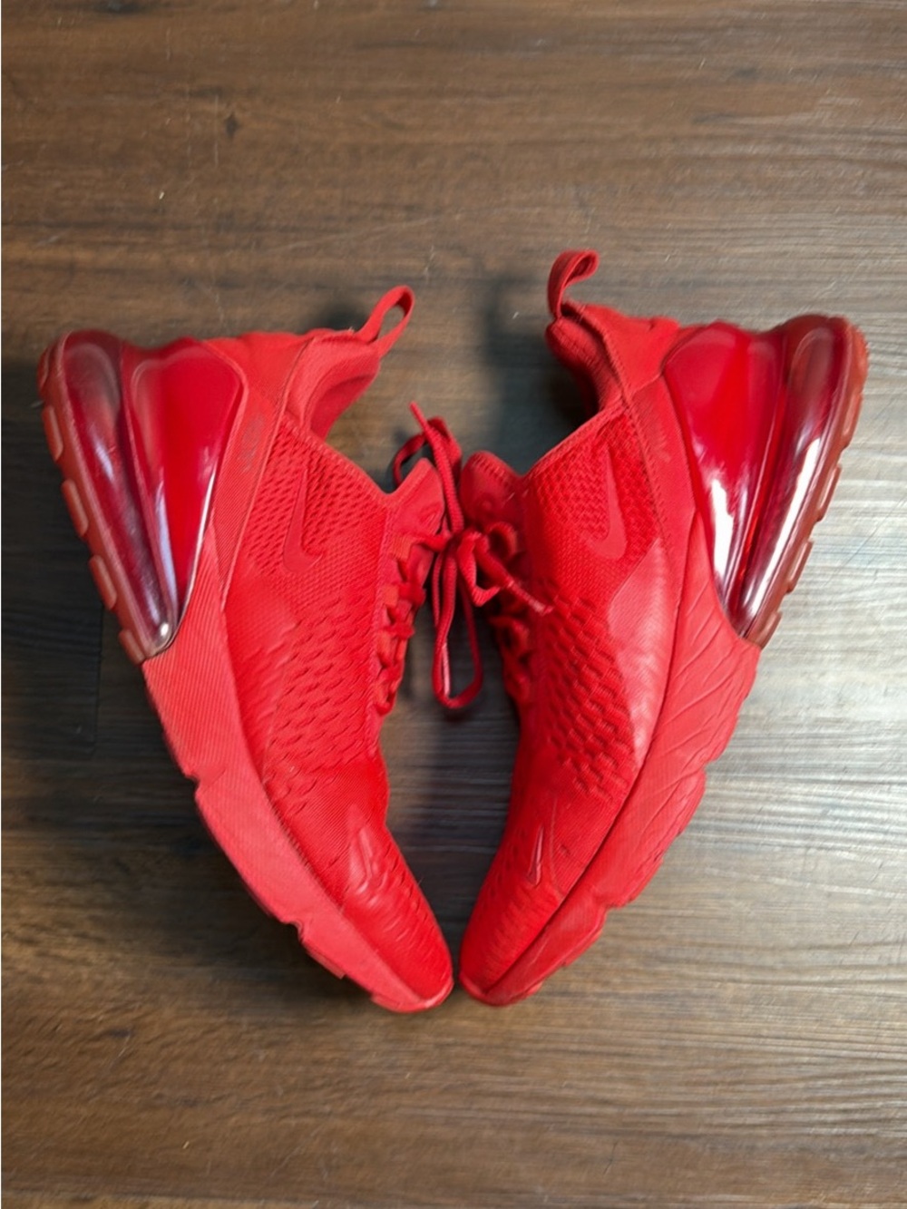 Nike All-Red Air Max 270 Style Sneakers